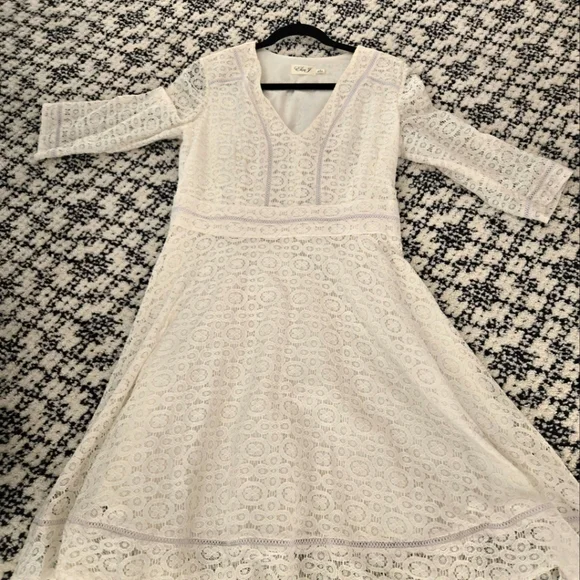 Eliza J | Dresses | Eliza J White Lace Dress Size 2 | Poshmark